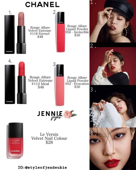 jennie chanel lipstick